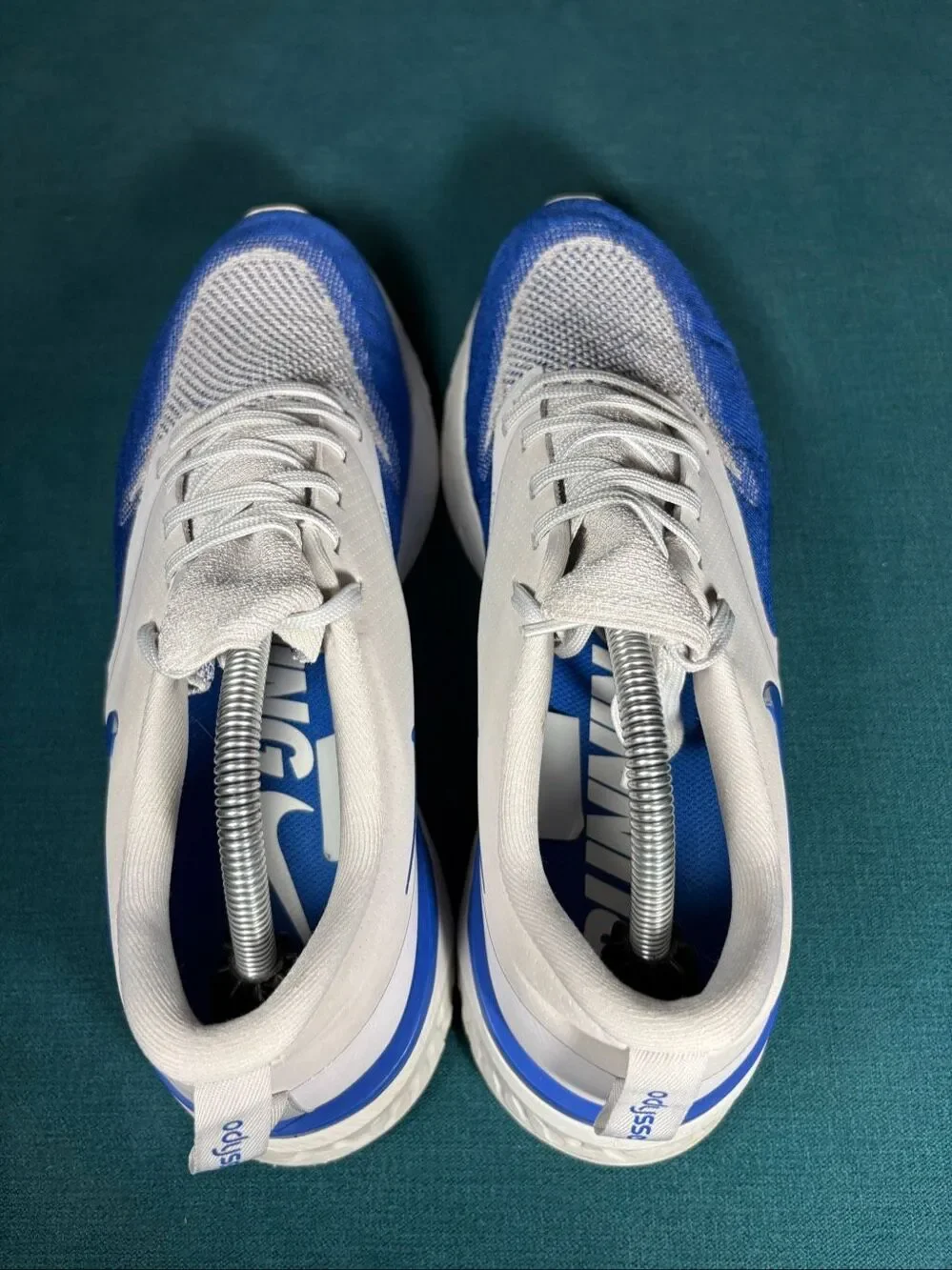 Nike Epic React Flyknit 1 Mens Size 11 Running Shoes White Racer Blue AH1015-004